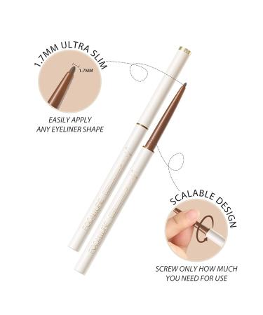 FOCALLURE Waterproof Ultra-Slim Eyeliner Gel Pencil - ConfidenceHalo Soft Long-Lasting Pigment F02 - Buy Online on GoSupps.com