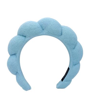 RUNOLIG Makeup Headband Spa Headband Sponge Headband for Women Skincare Washing Face Makeup Removal Blue