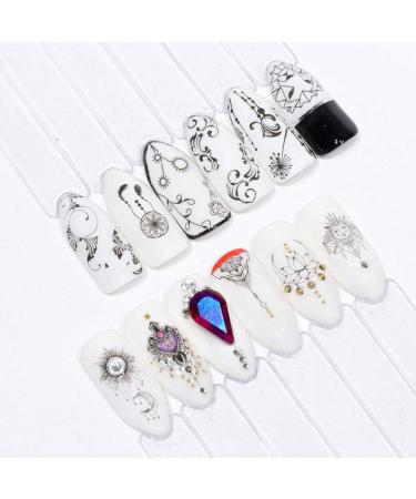 Conijiwadi 24 Sheets/Set Dream Catcher Nail Stickers Flower Tree Feather Nail Art Decals Manicure Nail Art Tips Decoration - Buy Online on GoSupps.com