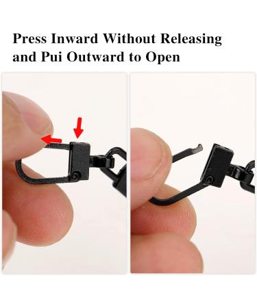 4-Piece Universal Metal Zipper Pulls - Replacement Parts for Jeans Jackets Suitcases & More (Black) - Buy Online on GoSupps.com