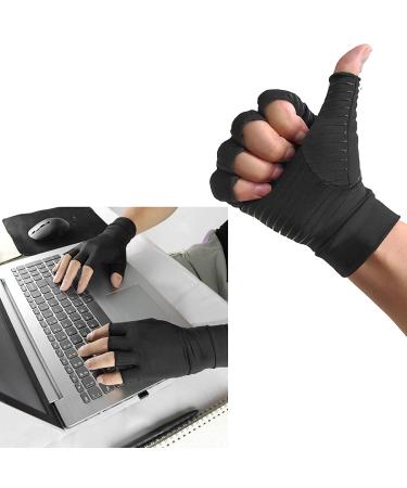 Dewedrt Arthritis Compression Gloves Copper Fiber Comfort Arthritis Glove for Rheumatoid Arthritis Carpal Tunnel Therapy Wrist - Buy Online on GoSupps.com