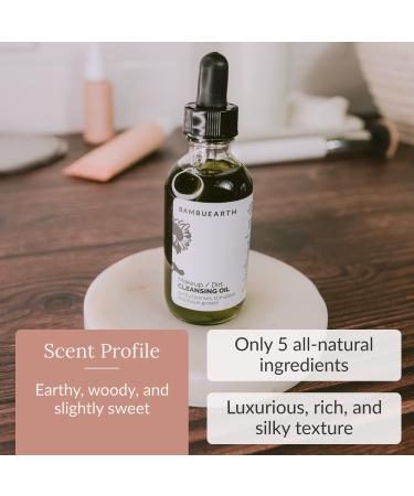 BambuEarth Daily Cleansing Oil & Makeup Remover - Vegan Facial Cleanser 1.8 oz - Buy Online on GoSupps.com