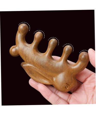 Magiclulu Green Sandalwood Massage Comb | Multifunctional Wooden Scalp Massager for Effective Scalp Nursing & Relaxation - Buy Online on GoSupps.com