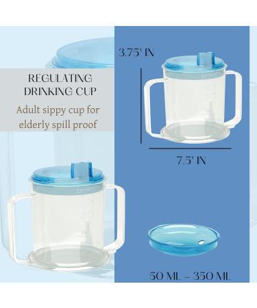 ADAPTIVE UTENSILS Adult Spill Proof Sippy Cup | Dysphagia & Parkinson's Aid | Hospital Cup with Lid & Straw | Disabled Products for Adults - Buy Online on GoSupps.com