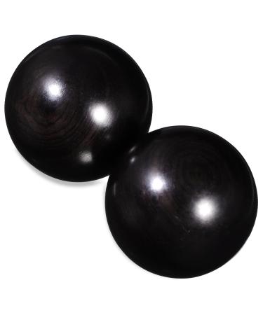 2st health massage balls Gently rolling balls gemstone baoding balls massage tools marble baoding balls Chinese health balls massage roller balls old ball wood hand hand