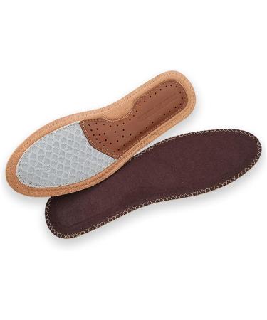 GLEAVI 3 Pairs Plantar Insoles - Breathable Leather Shoe Inserts for Sports & Comfort | Non-Slip Cowhide Foot Support - Buy Online on GoSupps.com