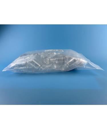 Gzcaiyun 50 Pcs Portable 20ml Plump Plastic Bottles with Screw Caps & Stickers for Cosmetics Travel & Camping - Buy Online on GoSupps.com
