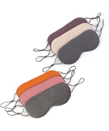 UEJUNBO Double-Sided Cold & Warm Sleep Eye Mask | Adjustable Strap Eye Blinder for Women, Men, Kids | Blackout Mask for Travel/Sleeping/Shift Work - Pink - Buy Online on GoSupps.com