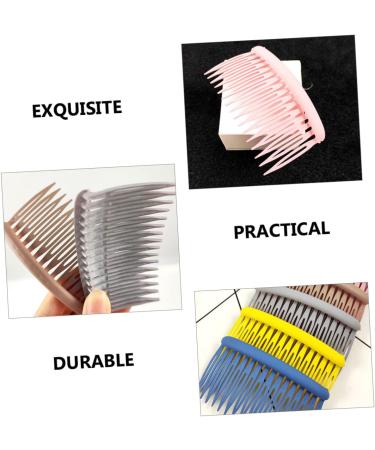 FRCOLOR 24 Pieces Exfoliating Hair Combs Plastic Hair Pins Female Headdress Side Hair Combs Side Combs Plastic French Hair Clip Girls Miss Frosted Hair High Resin - Buy Online on GoSupps.com