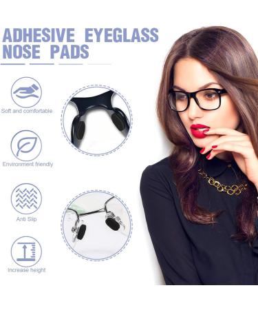 VBKITW 40 Pairs Self-Adhesive Oval Glasses Nasal Pads - Slipproof Soft Silicone 1.5mm Thick for Glasses & Sunglasses - Buy Online on GoSupps.com