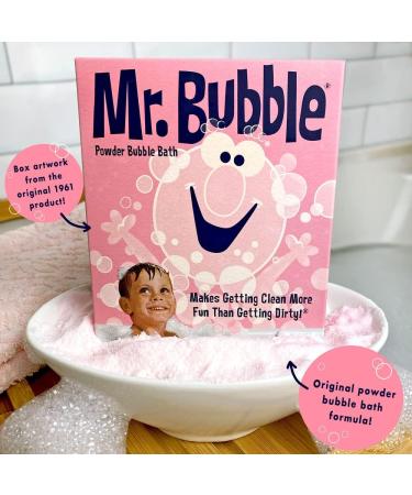 Mr. Bubble Retro Powder Bubble Bath - Original Bubblegum Scent - 10 oz | 2 Pack - Buy Online on GoSupps.com