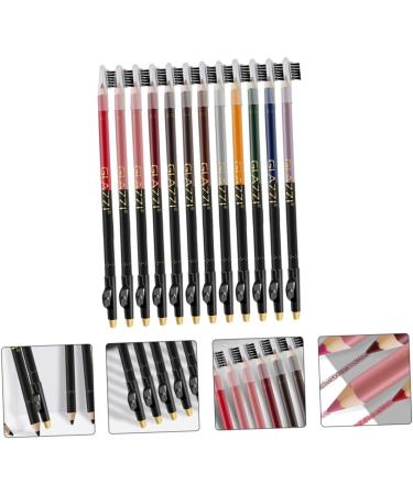BELLIFFY 12pcs Lip Liner Eyeliner Makeup Supplies Gel Eyeliner Long Lasting Eyeliner Gray Eyeliner Plastic - Buy Online on GoSupps.com