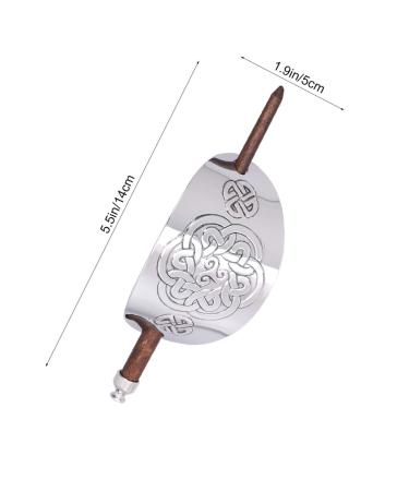 Lurrose Vintage Celtic Hair Clip - Viking Geometric Slide Hairpin with Wooden Stick for Women | Shop Internationally - Buy Online on GoSupps.com