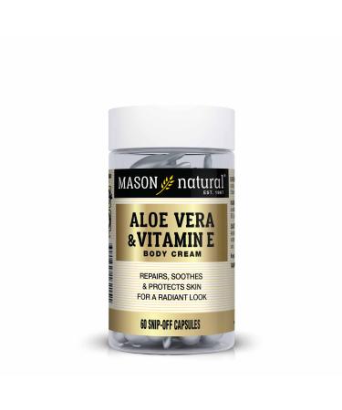 Mason Natural Aloe Vera & Vitamin E Hydration Skin Therapy Snipp-off Capsules, 60 Count 60.0