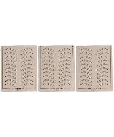 Housoutil 18 Sheets Eye Brow Practice Skin Eyebrow Trimming Beauty Eyebrow Training Skin Eyebrows 6 Pcsx3pcs As Shownx3pcs