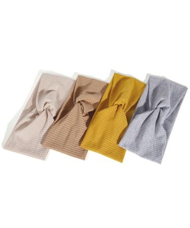 TOBEFFECT Non Slip Headbands for Women - Yoga, Workout, Running - Elastic Hair Bands for Girls - Twist Turban Hair Wrap - Short Hair Friendly - Buy Online on GoSupps.com