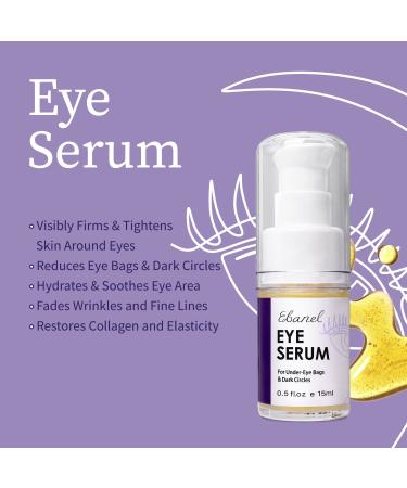 Ebanel Peptides Eye Serum for Dark Circles & Puffiness | Under Eye Treatment for Women & Men | Eye Lifting & Firming Serum with Wine, Lavender & Olive Leaf Extracts - Buy Online on GoSupps.com