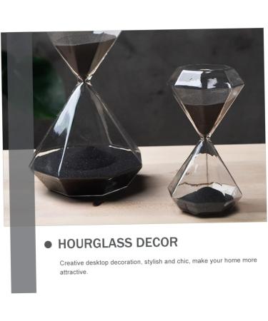 Bestonzon Diamond Sandwatch Hourglass - Elegant 5-Minute Glass Timer & Decorative Kitchen Clock | High Borosilicate Crystal Design - Buy Online on GoSupps.com
