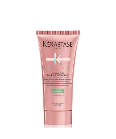 KERASTASE Chroma Absolu Toning & Strengthening Hair Mask | Neutralizes Red Tones & Boosts Shine | For Sensitized or Color-Treated Hair | with Lactic Acid | Chroma Neutralisant | 5.1 Fl Oz
