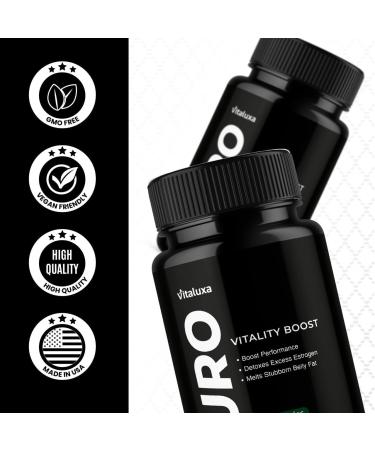 Puro Vitality Boost - Puro Pills Premium Blend Supplement Maximum Strength Daily Natural Vitamins Booster Capsules Pure Performance Support Advanced Formula Overall Health Wellness (60 Capsules) - Buy Online on GoSupps.com