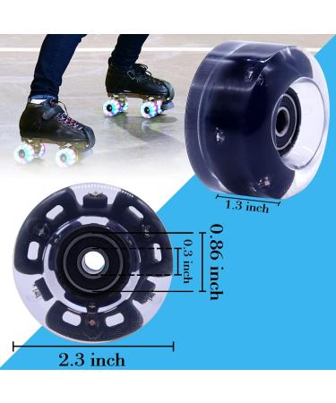 iBccly Light Up Roller Skate Wheels - High-Speed Luminous Rollerskate Wheels (8PCS) - Buy Online on GoSupps.com