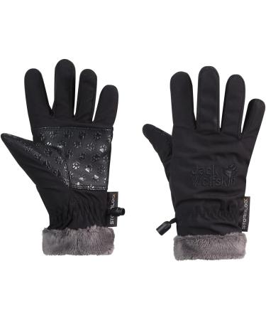 Jack Wolfskin Kids Windproof Softshell Gloves - Black Size 116 | International Shipping Available - Buy Online on GoSupps.com