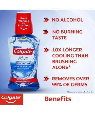 Colgate Plax Complete Care Mouthwash 250ml | Alcohol-Free No Burning Taste - Buy Internationally - Buy Online on GoSupps.com