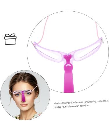 TOVINANNA 2pcs Set Three-dimensional Eyebrow Card Brow Shaping Stencil Tool Miss Eyebrow Marks mediumx2pcs Violetx2pcs - Buy Online on GoSupps.com