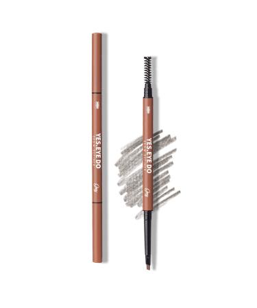 Gray Eyebrow Pencil for Older Women  Dual-ended Eyebrow Pencil Waterproof with Brush Spoolie  Automatic Eye Brow Makeup Pen for Precise Defination  Longlasting and Smudgeproof Grey  YES.EYE DO - Buy Online on GoSupps.com