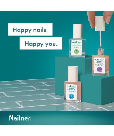 Nailner Ultimate Nail Protection Treatment - 10ml Glossy Rose Nail Strengthener - Buy Online on GoSupps.com