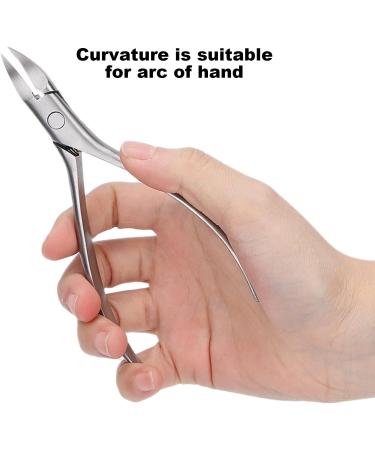 Cuticle Trimmer Nipper Toe Nail Clipper Nail Lifter Pedicure Remover Tools for Ingrown Toenail (streamer silver) - Buy Online on GoSupps.com