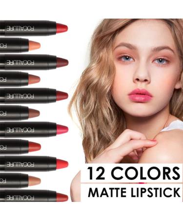 FOCALLURE Ultra Chic Matte Lipstick - Long Lasting, Waterproof Lip Crayon with Vitamin E - DARE YOU - Buy Online on GoSupps.com
