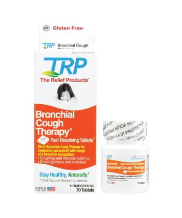 The Relief Products Bronchial Cough Therapy Fast Dissolving Tablets, 70 Count