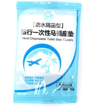 50pcs Disposable Plastic Toilet Seat Cover Waterproof Portable Paper Toilet Seat Covers Travel Accessories - Buy Online on GoSupps.com
