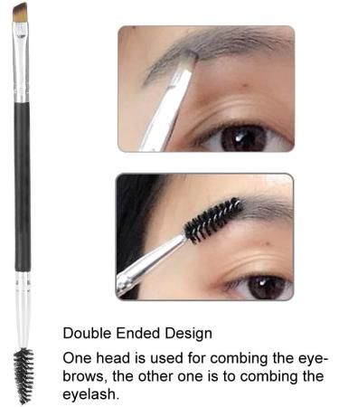 Shanrya Eyelash Brush Makeup Brush Practical To Use Double Heads Design for Home for Makeup - Buy Online on GoSupps.com