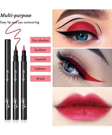 twcrvil Pack of 12 Eyeliner Handy to Use Lasting Portable Eye Makeup Kit Cosmetic Pencil Quick Drying Smooth Eyes Liner Pen - Buy Online on GoSupps.com