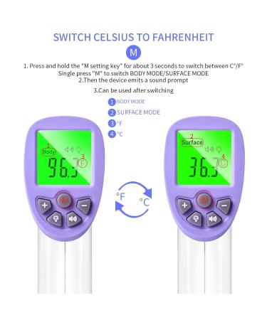 Non-Contact Infrared Forehead Thermometer - Accurate Reading, Fever Alarm, Memory Function - Ideal for Adults and Children - 1 Second Results - Indoor and Outdoor Use - Buy Online on GoSupps.com