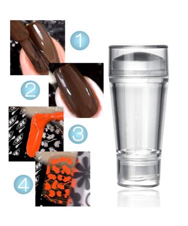Lurrose Clear Nail Art Stamper - Jelly Silicone Tool for DIY Nail Decor | Perfect for Women Ladies & Girls - International Shipping Available - Buy Online on GoSupps.com