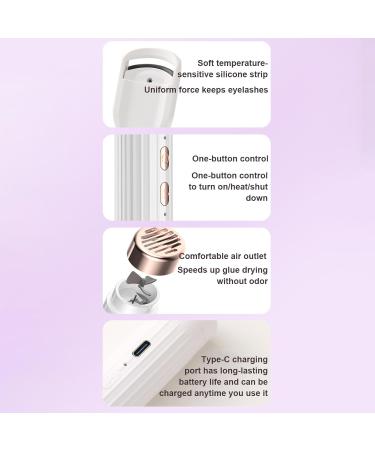 Heated Eyelash Curler Rechargeable Lash Styler Lash for Eyelash Styling | Eyelash Curling Heater for Outgoing Working Dates Daily Commutes With Fan - Buy Online on GoSupps.com
