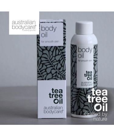 3-piece Tea Tree Oil set for reducing stretch marks and scars | Consists of Body Scrub (200ml) Body Oil (150ml) and Body Lotion (200ml) | Vegan | Dermatologically tested - Buy Online on GoSupps.com
