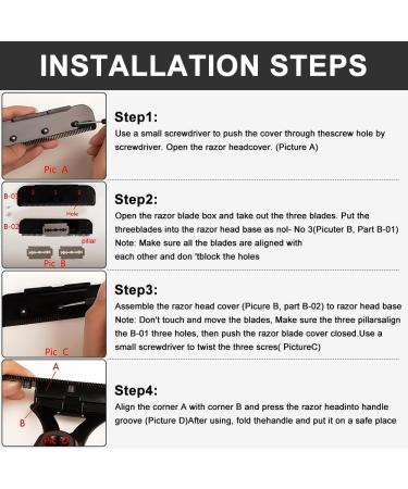 Foreverup Back Razor for Men - 5 Blade Foldable Back Hair Remover | Effective Dry & Wet Shaving - Buy Online on GoSupps.com