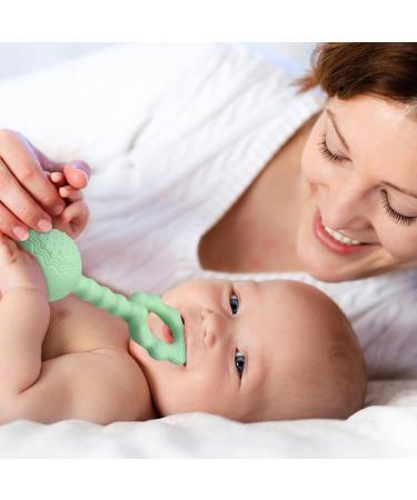 Buy BPA-Free Silicone Baby Rattles Toy for 0-6 Months | Sensory Teething Ring & Gift for Boys & Girls (Pink) - International Shipping Available - Buy Online on GoSupps.com