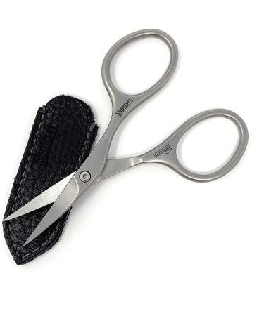 Shpitser Manicure and Pedicure Nail Scissors for Toe and Fingernails, German Stainless Steel, Handmade in Solingen Germany, Leather Case (Black)