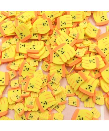 100g Smiley Banana Slices Polymer Soft Clay Sprinkles for Decoration Nail Sticker DIY Making Phone Case Decor - Buy Online on GoSupps.com