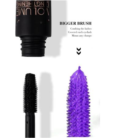 Mascara 5D R sistant l'Eau - Volume Intense & Recourb 10ml V gane - Pour Mariage Soir es Carnaval et Maquillage de Sc ne Bleu - Buy Online on GoSupps.com