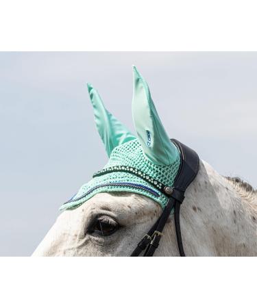 Buy Netproshop Leather Forehead Straps - Eldorado Wave Shape with Rhinestone for COB/Full Bridles | Black-Atlantis - International Shipping Available - Buy Online on GoSupps.com