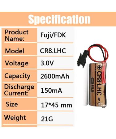 4 Pack 2600mAh Non-Rechargeable Battery Replacement for Fuji FDK CR8 | LHC 17450 | International Shipping - Buy Online on GoSupps.com