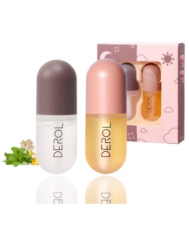 Lip Plumper Lip Plumper Set  Lip Plumper for Day Use Lip Plumper Gloss Make Lips Bigger and Fuller  Moisturizing and Reduce Lip Wrinkles 2PCS  5.5ml Day and Night Set
