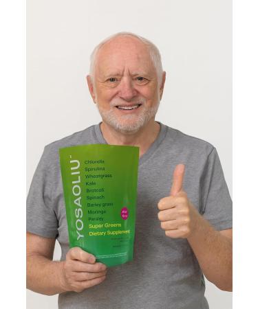 YOSAOLIU Chlorella Super Green Powder Barley Grass Kale Wheat Grass & Mixed Green Blend 30 Servings Non GMO 8006MG Daily Use - Buy Online on GoSupps.com