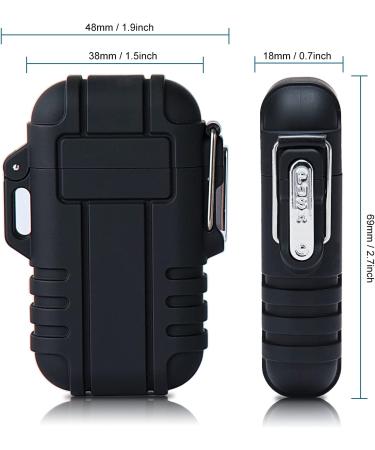Waterproof Windproof Torch Lighter - Black Single Flame for Candle, Camping, Family Use - Ideal Mens Gift (Butane Not Included) - Buy Online on GoSupps.com